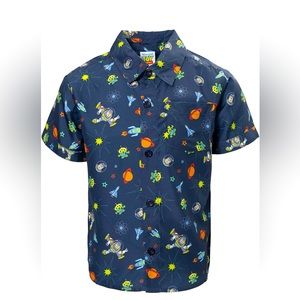 Disney Toy Story Short Sleeve Button Down